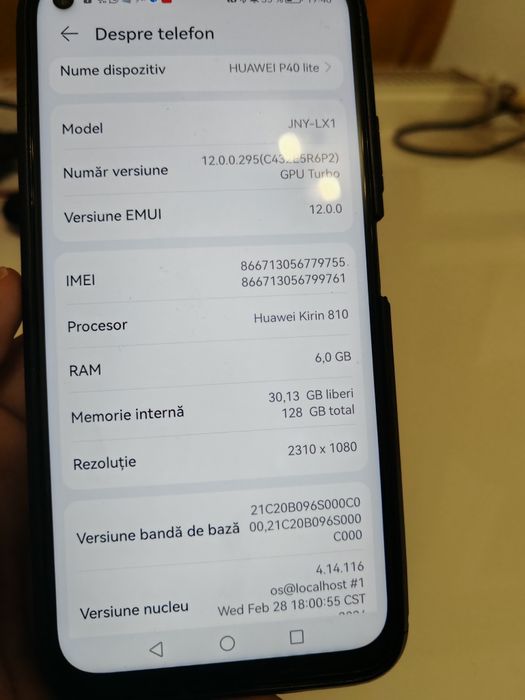 Vand Huawei P40 Lite