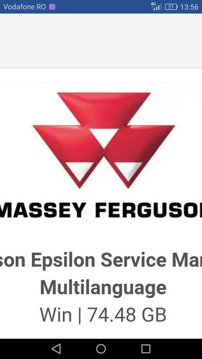 Massey Ferguson Service /Parts manual 2021