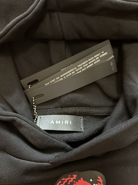 Amiri hoodie snake black/red