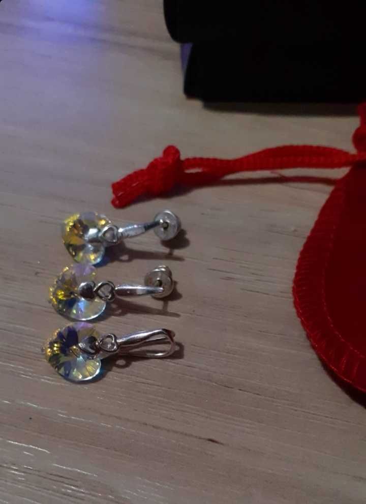 Set bijuterii argint dama cu cristale Swarovski de la Sevda