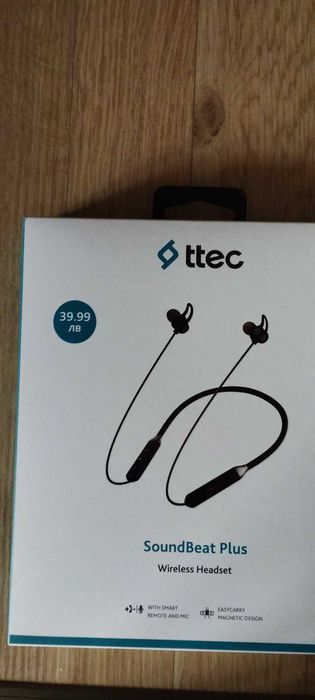 Безкабелни bluetooth слушалки TTEC нови, запечатани от А1