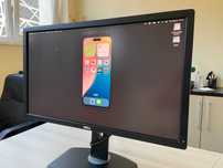Monitor LED IPS Dell 27", Wide, DisplayPort, HDMI, DVI, Negru