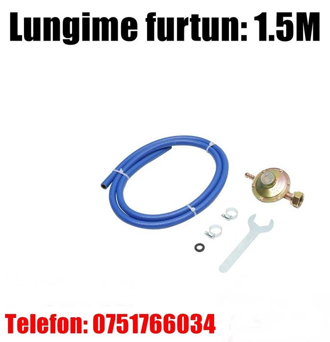 Kit Furtun 1.5m Gaz Cheie Coliere Ceas Butelie Aragaz