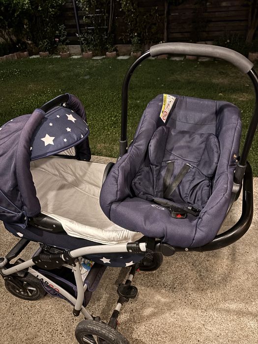 Carut bebelusi cu landou si scoica