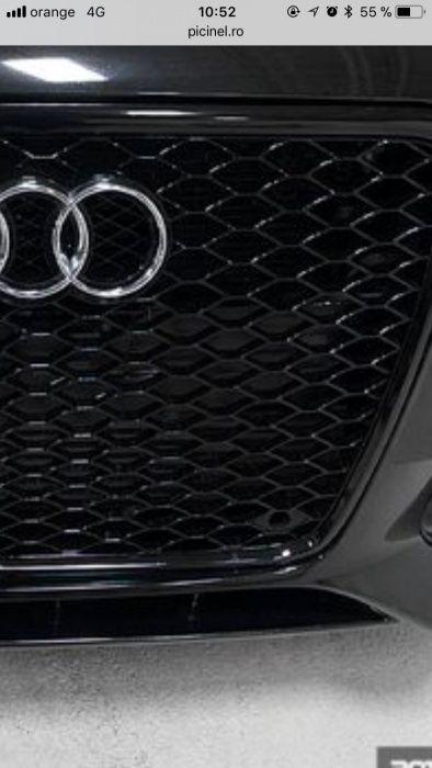 Grila RS look AUDI A4 B8 2008-2011 - finisaj negru