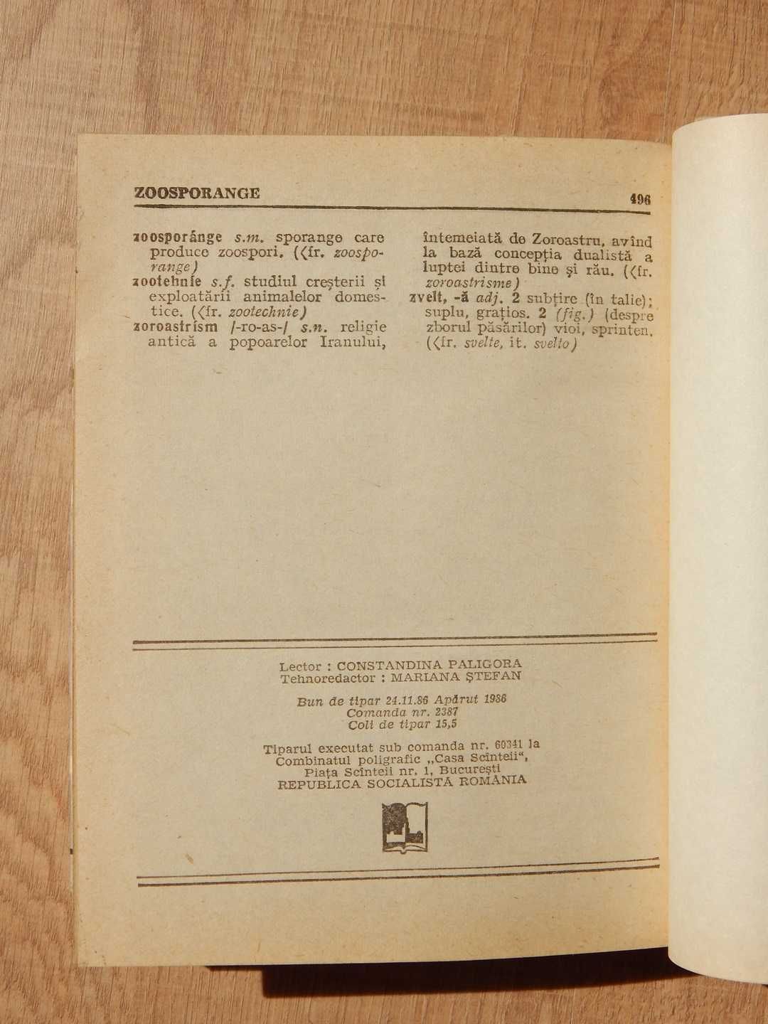 Mic dictionar de neologisme Florin Marcu editura Albatros 1986