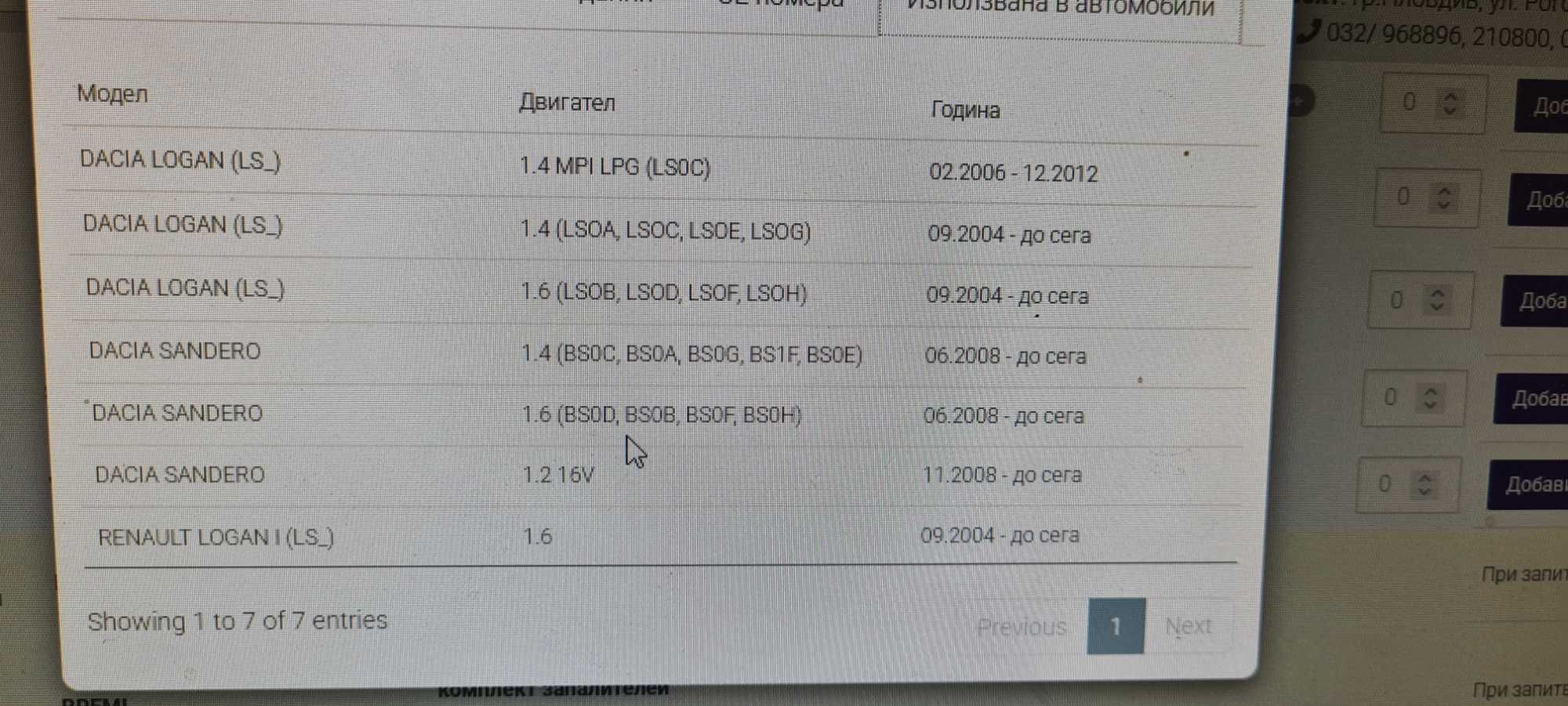 Полуоска за Dacia Logan