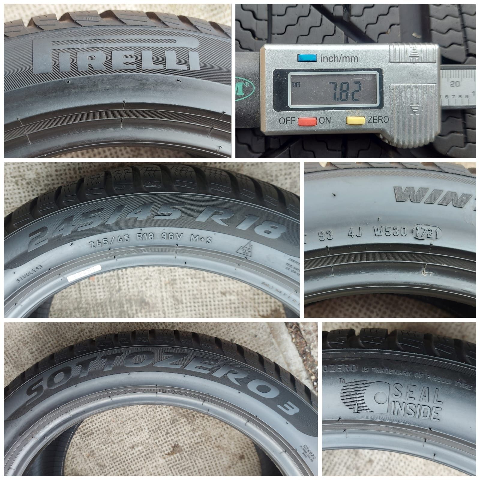 O bucată 245/45 R18 M+S iarnă - una Pirelli