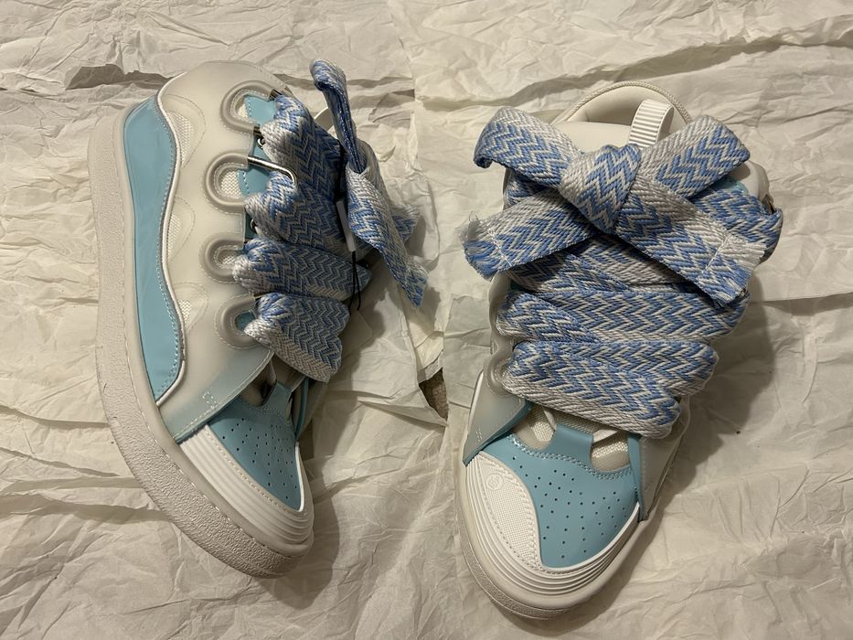 Adidasi Lanvin Curb Light Blue