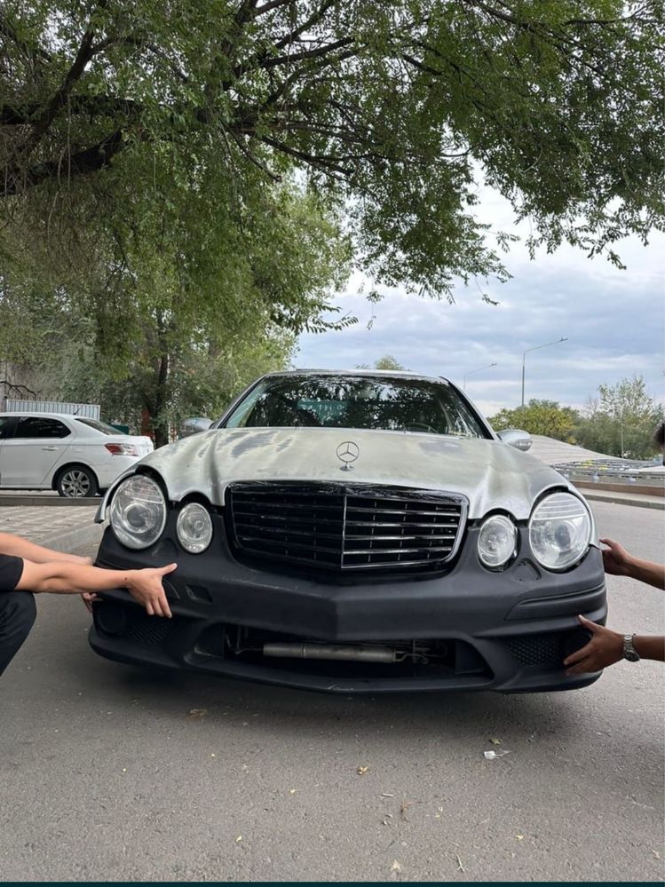 W211 Бампер передний задний диффузор губа спойлер пороги
