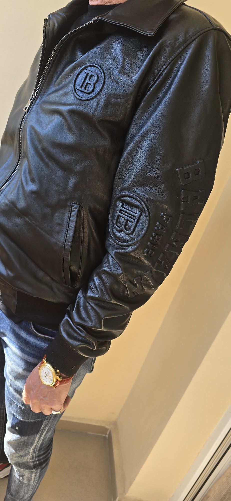 BALMAIN-Мъжко Кожено яке.