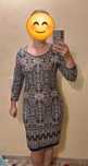 Rochie imprimată din jerse