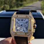 Ceas cartier santos 100XL white dial