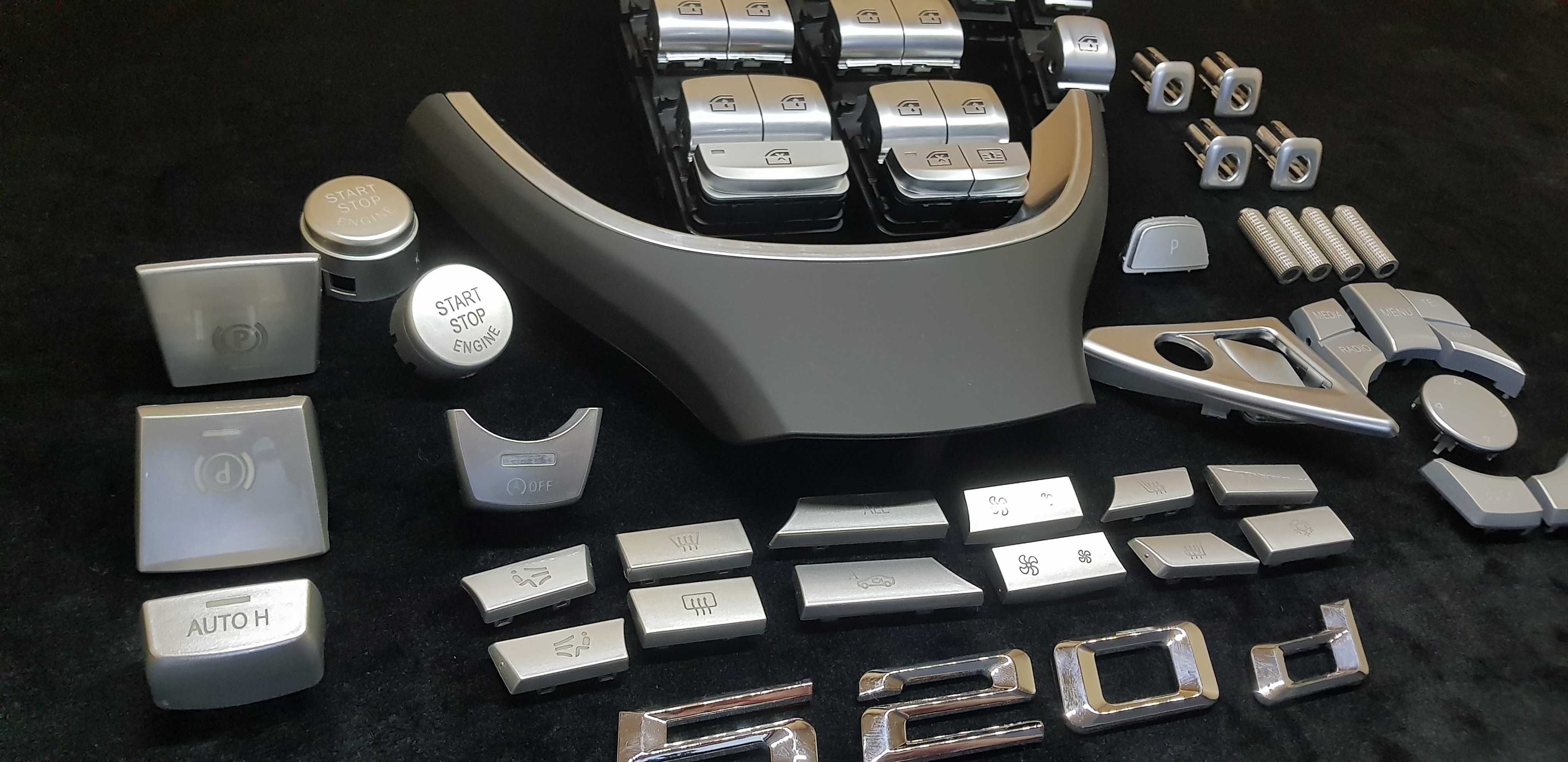 Buton Butoane Geamuri Start Frana Clima BMW F01 F10 Argintiu Crom