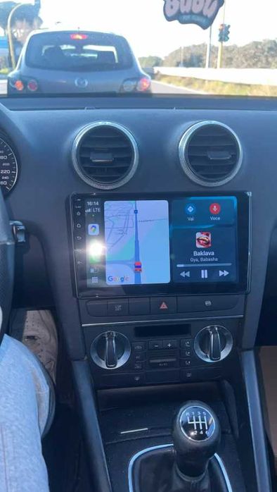 Navigatie Android 15 Audi A3 4GB RAM Carplay Android Auto Ecran QLED