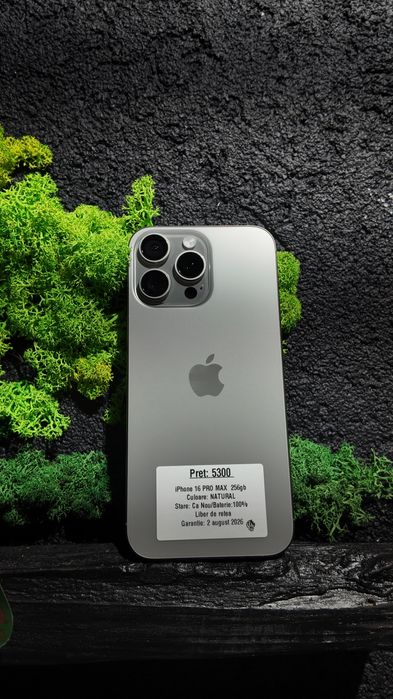 iPhone 16 Pro Max 256gb Natural Neverlocked Ca nou/Fact+Garantie