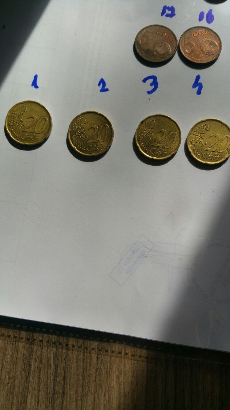 Monede rare euro-cenți(reducere 750€)