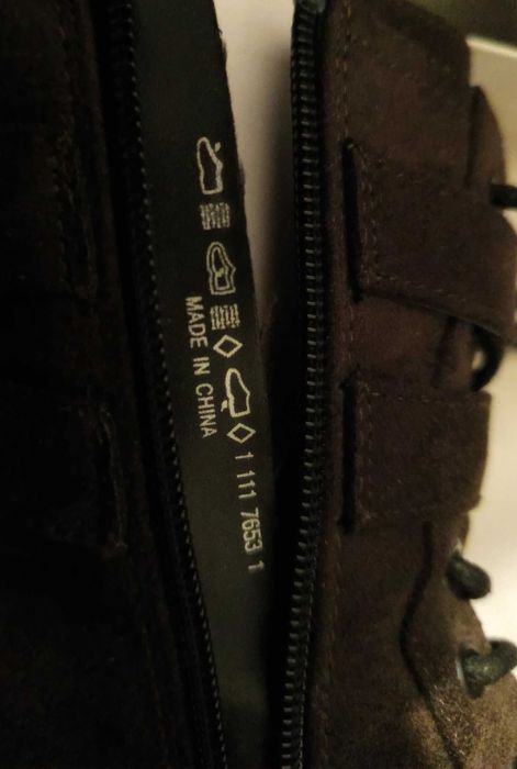 Дамски кафяви боти с връзки CTW