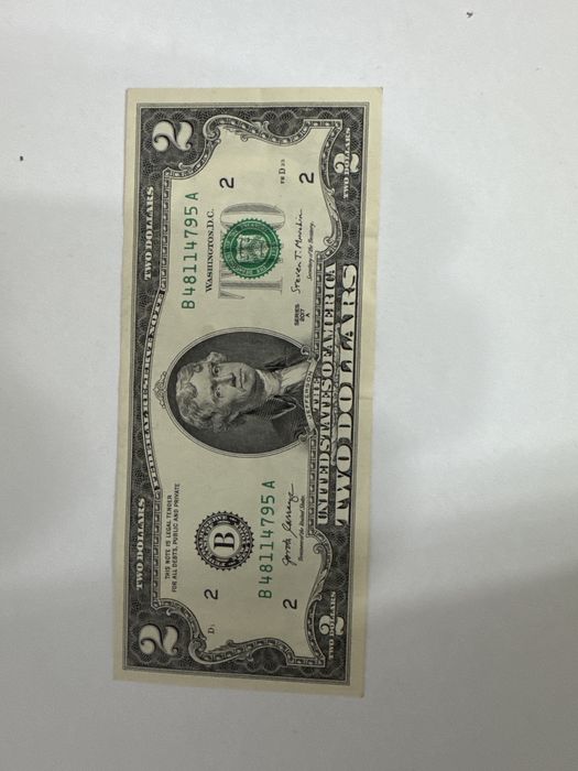 Bacnota 2 Dolari Editia B