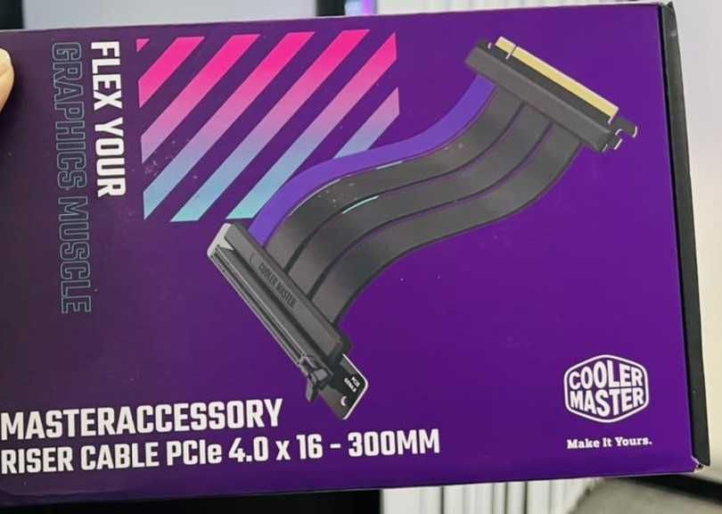 Vertical Mount GPU Cable, Cooler Master PCIe 4.0 x16 - 300mm