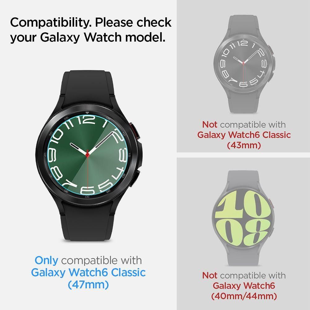 Стъклен протектор spigen glass pro tr ”ez-fit” 2-pack за galaxy watch