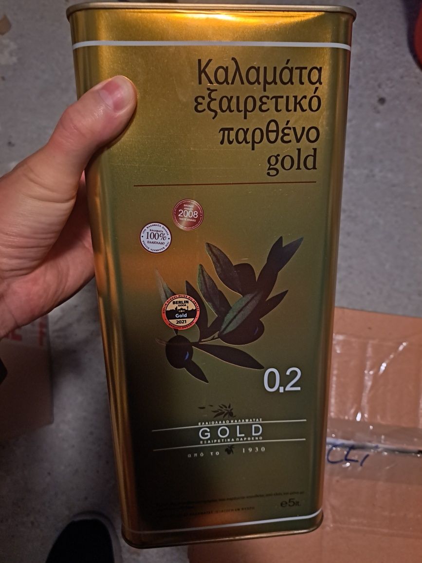 Ulei de măsline extravirgin 5L aciditate 0.2%, de calitate superioară