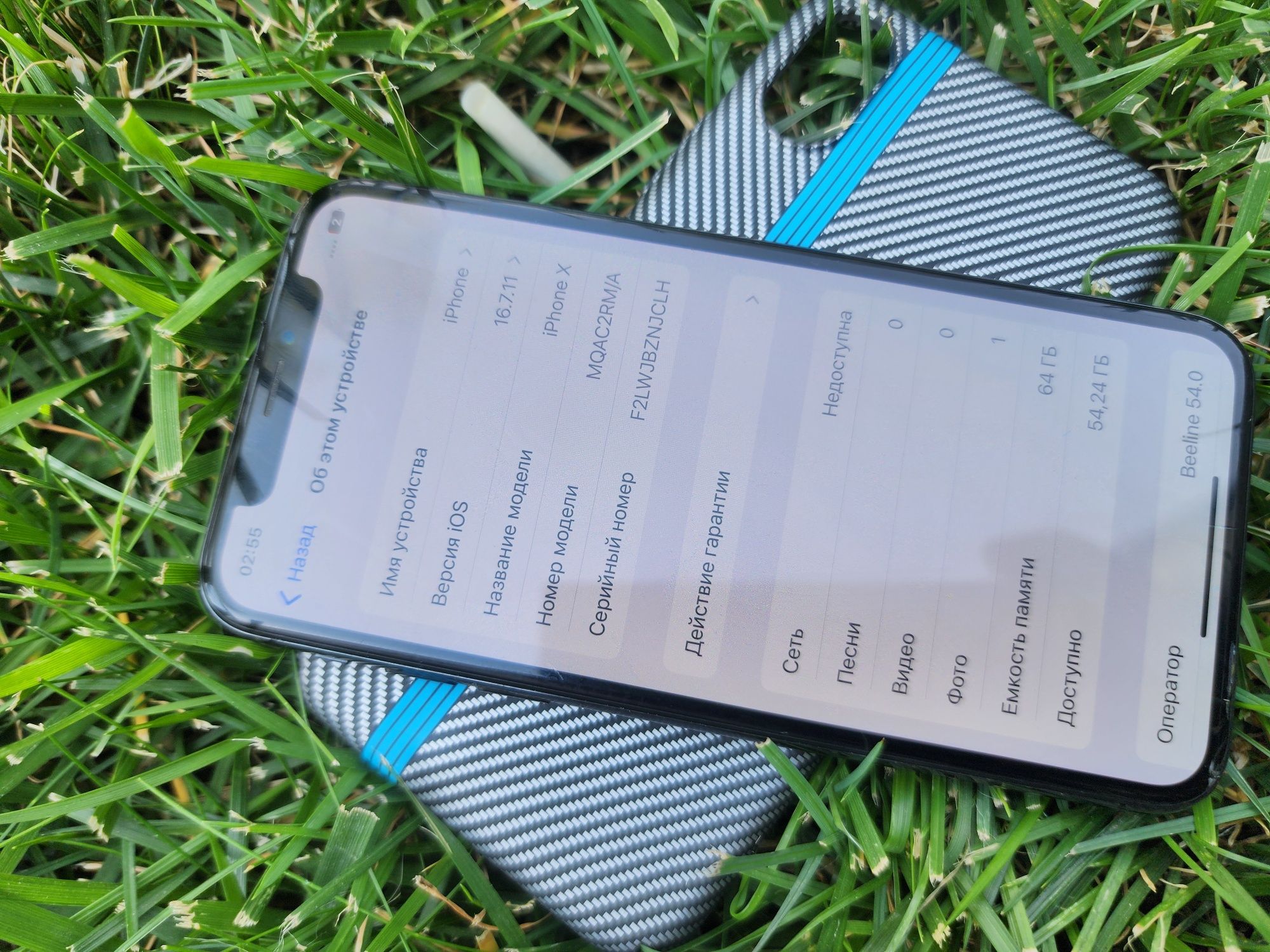 Iphone X  64GB Black Akum Uselenniy Qimmati qoyilgan Face Bor