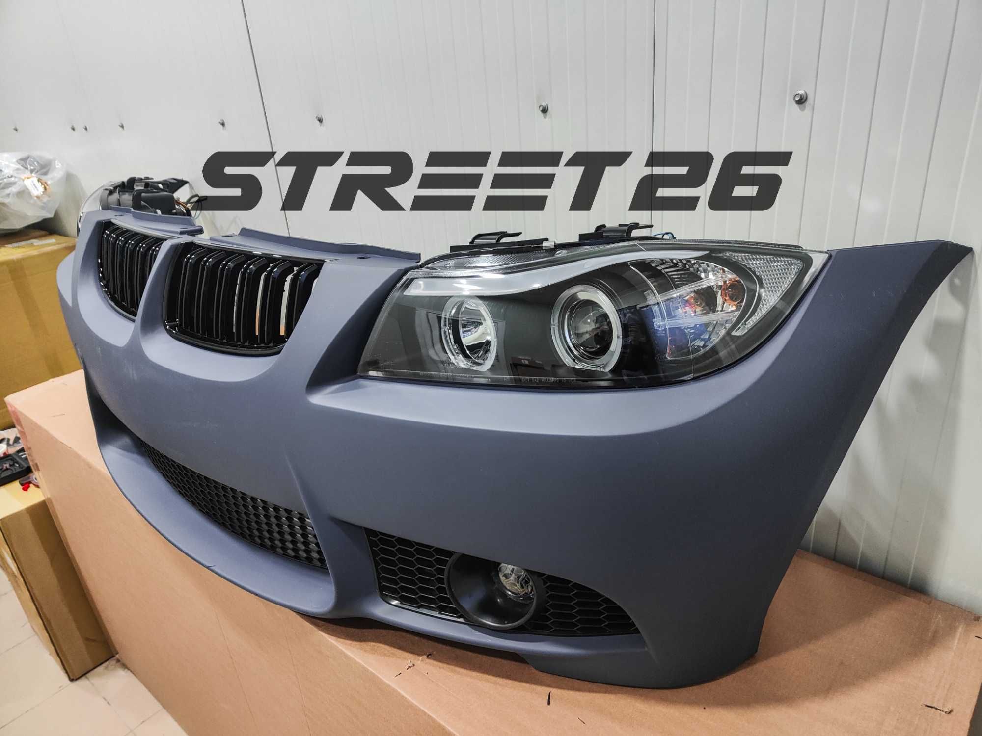 Pachet Bara Fata M3 BMW E90 E91 NFL (2005-2007) si Faruri Angel Eyes