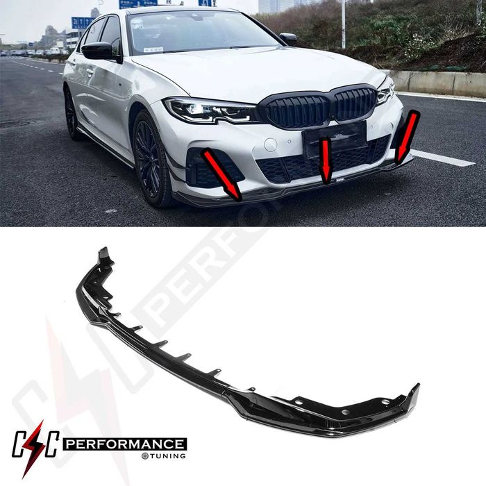 Prelungire Bară Față lip Compatibil cu BMW G20 G21 G28 Seria 3 (2018+)