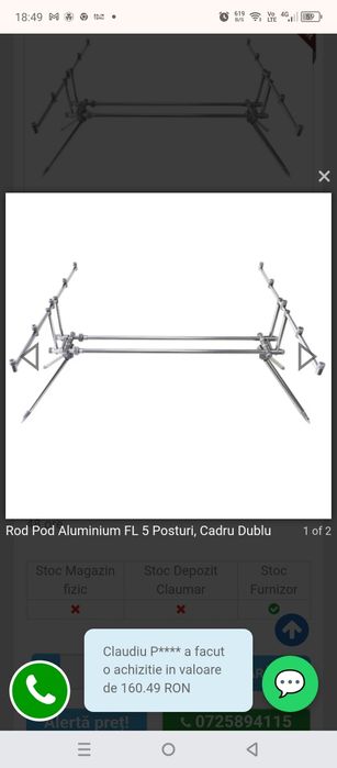 Vând Rod Pod FL 5 Posturi.