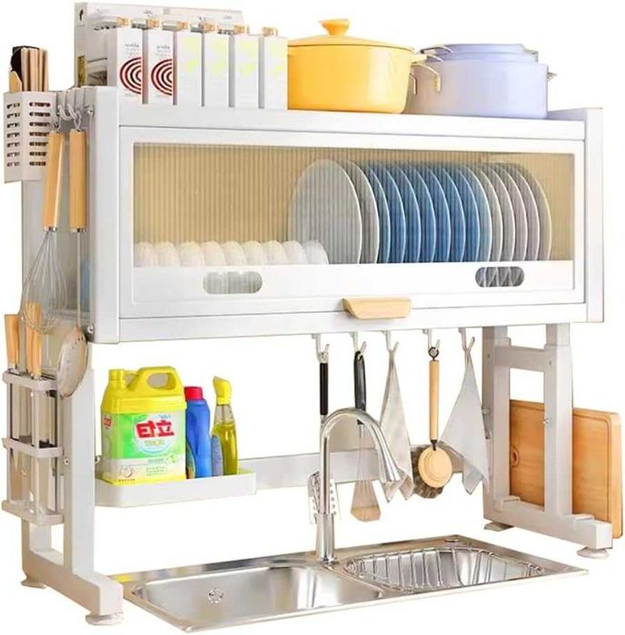 Надраковинная металлическая сушилка для посуды 65×28.5×79 см, su5