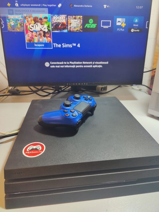 Consola jocuri Sony Playstation 4 Pro 1TB + Controller PS4 + JOCURI