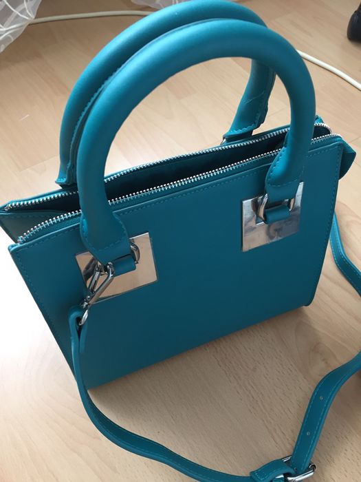 Geanta dama culoare verde, noua