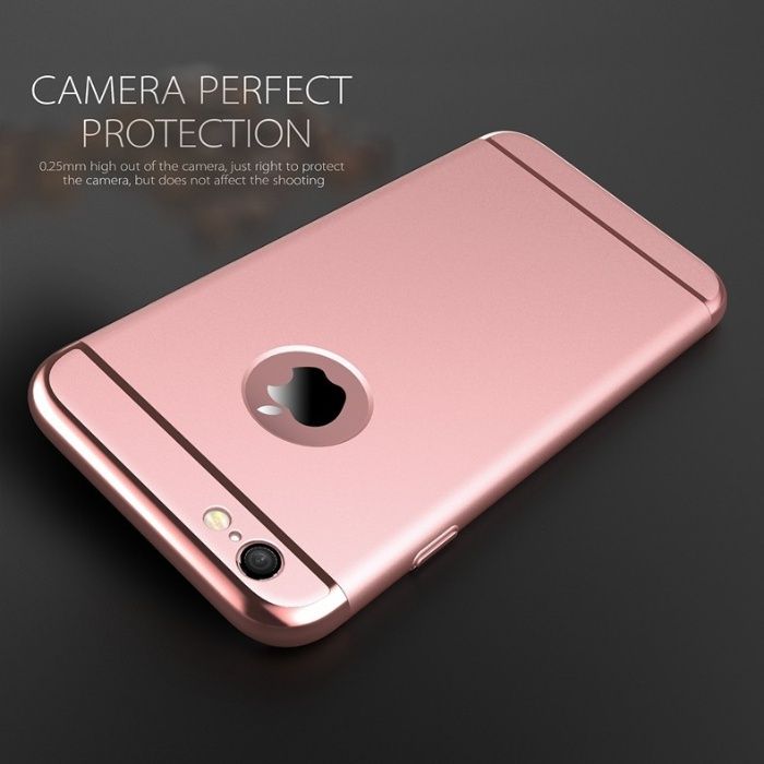 Husa Apple iPhone 7 Plus, Elegance Luxury 3in1 Rose-Gold
