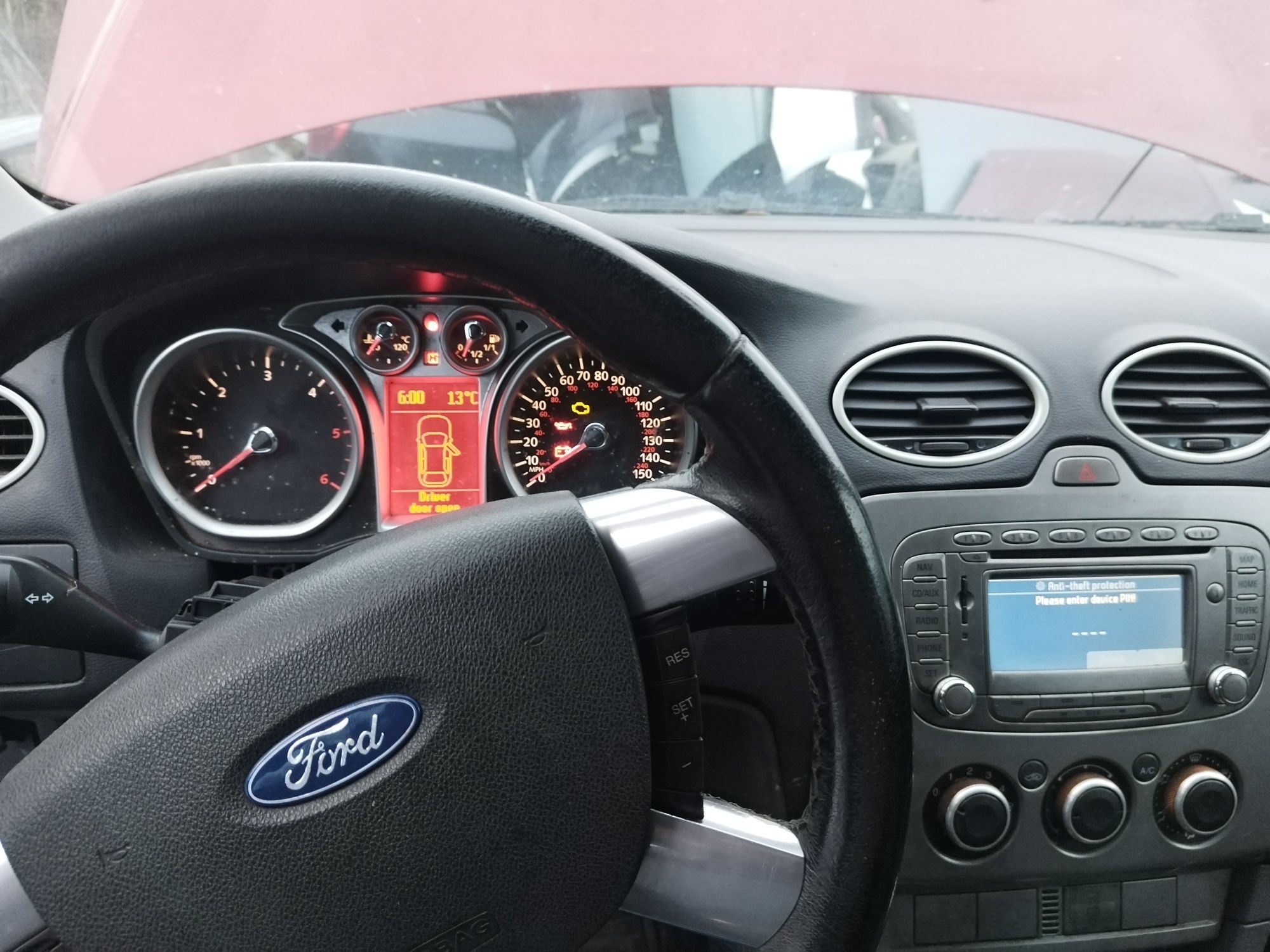 Ceasuri bord Ford Focus 1.6 diesel, facelift, afisaj mare