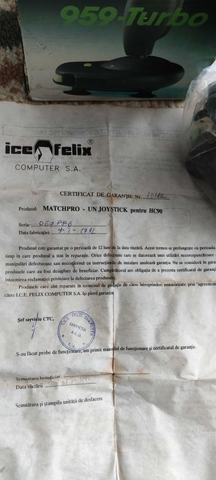 Joystick STZ professionals MATCH-PRO 959-Turbo, HC, Spectrum