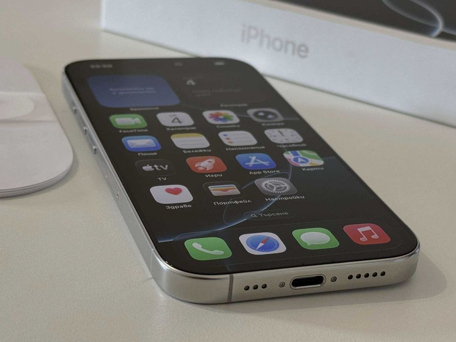 Бартер! 45 Цикъла 512GB iPhone 16 Pro White Titanium (Бял)