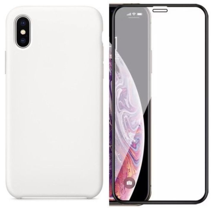 Iphone X XS MAX XR - Husa Alcantara Silicon Catifea + Folie Sticla 9D