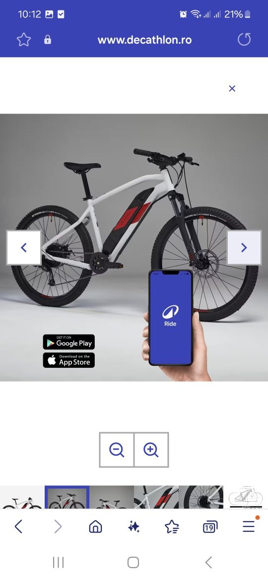 Vând bicicleta MTB electrică semi-rigidă, EST 100, NOUĂ.