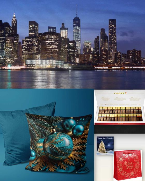 Корпоративные подарки картина + подушка!