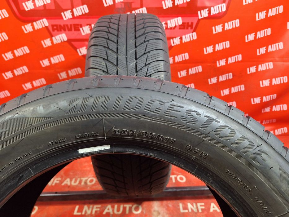 Anvelope de IARNA - 225/55/17 - BRIDGESTONE - 6.3 MM - DOT 2021 RFT !