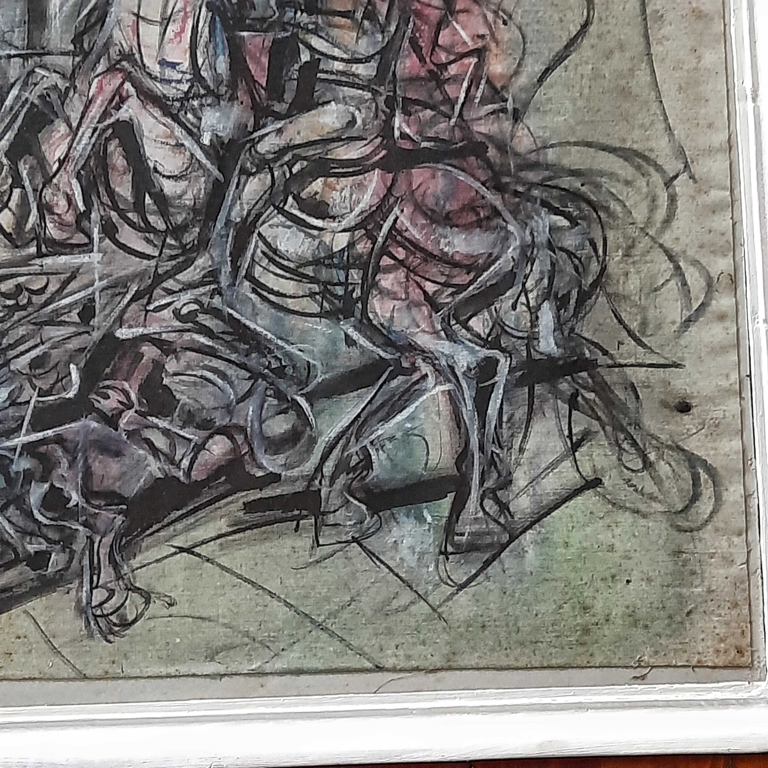 Стара картина"Въстанието на Асен и Петър" Худ Венцислав Антонов