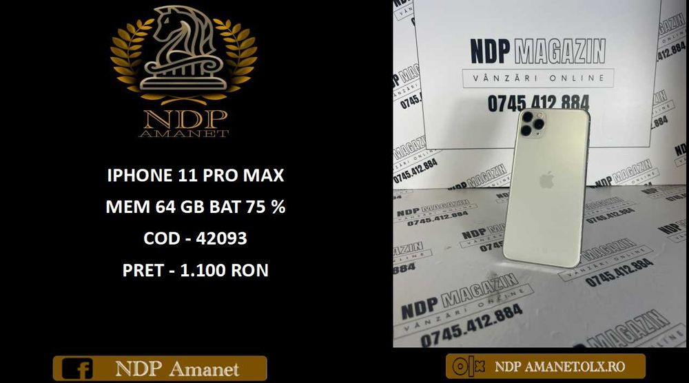 NDP Amanet NON-STOP Bld.Iuliu Maniu 69 IPHONE 11 PRO MAX (42093)