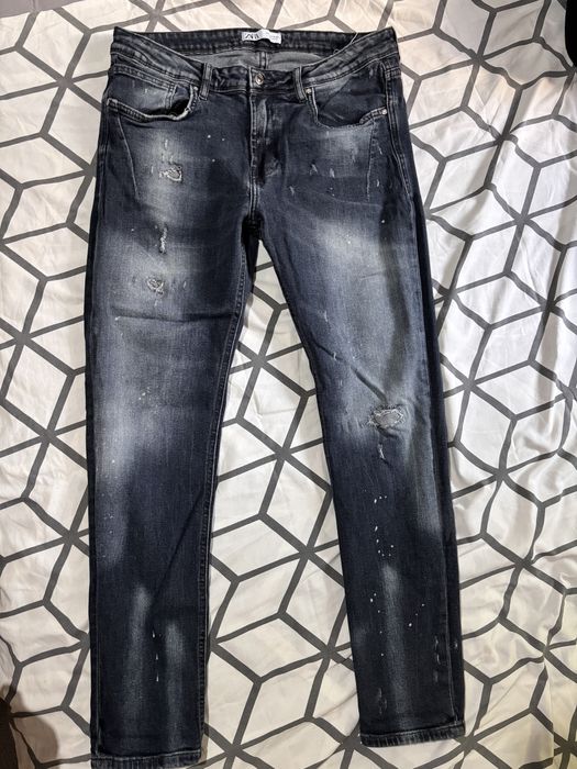 Тъмно сини мъжки дънки ZARA/ Зара, мъжко, деним