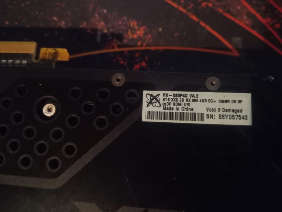 Placa video RX580 4GB