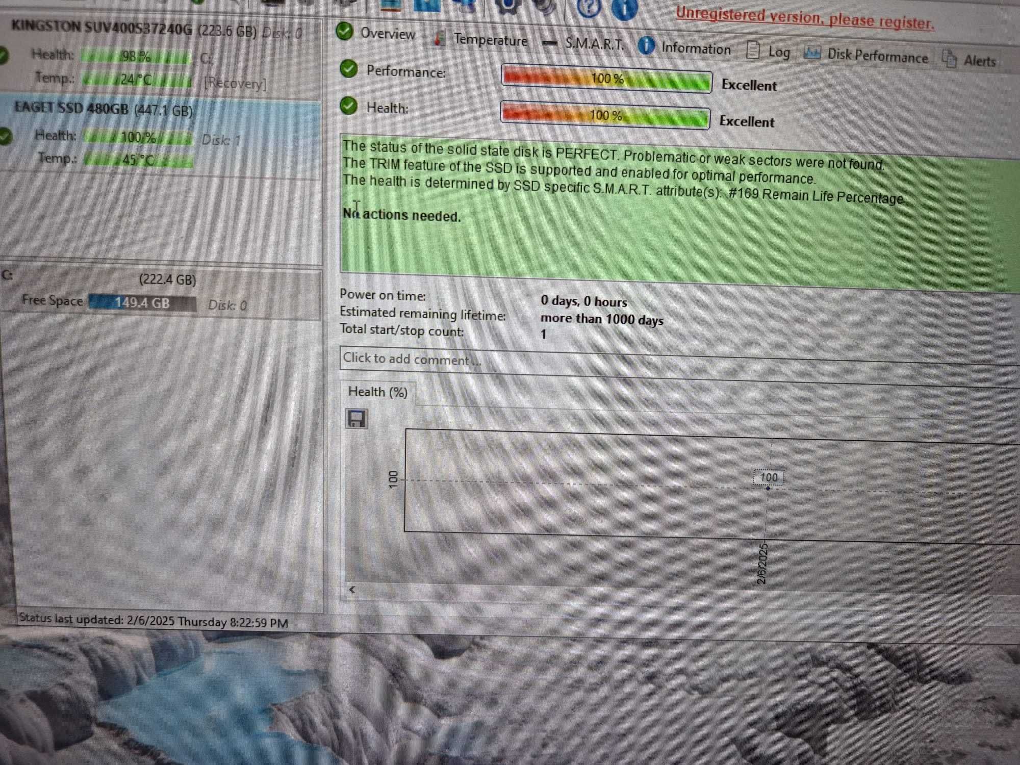 SSD 480 GB SATA3 EAGET S205 laptop / PC NOU!