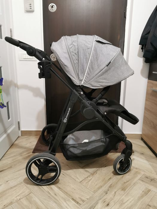 Cărucior copii sport reversibil pliabil Kinderkraft Vesto Grey