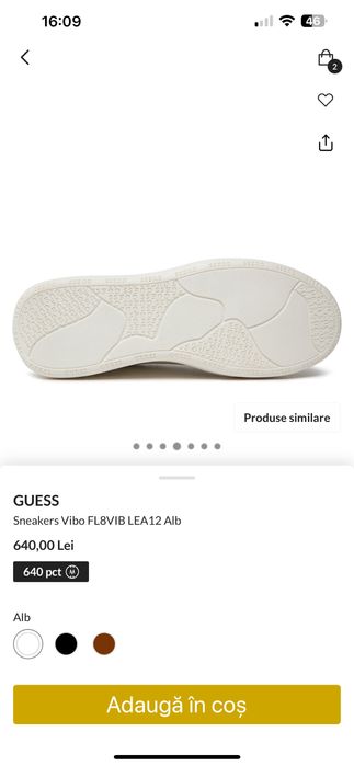 Adidasi"Guess"damă,din piele,nr.39,originali