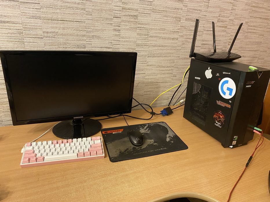Игровой пк с монитором-i3-10100f|GTX 1650|16GB|256GB SSD-все работает