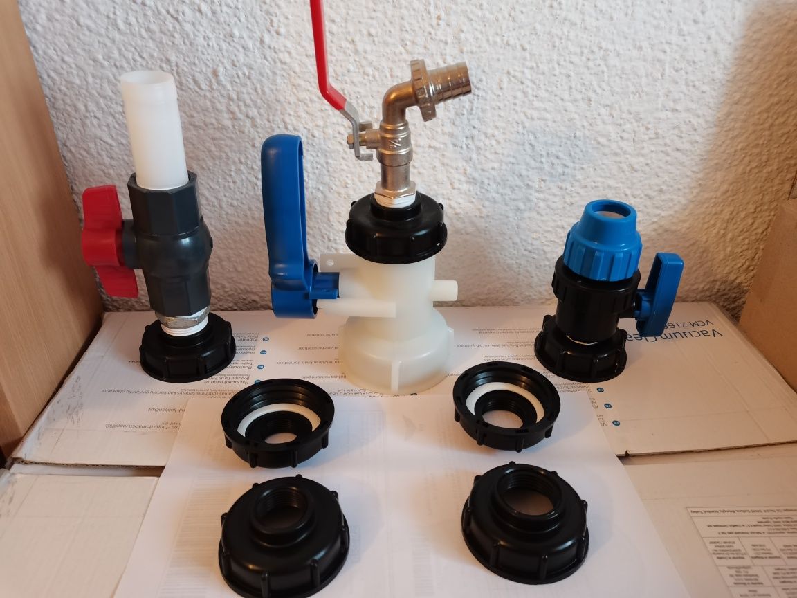 Adaptor, reducție, robinet ibc - Bazine cub de 600 și 1000 L